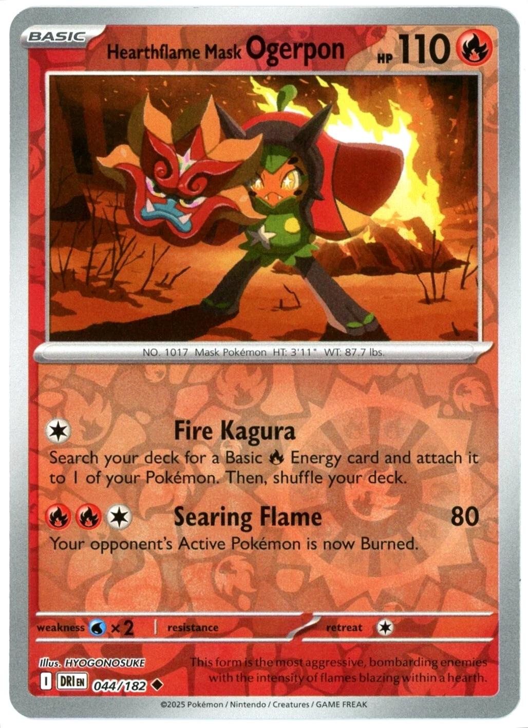 Hearthflame Mask Ogerpon [Reverse Holo]